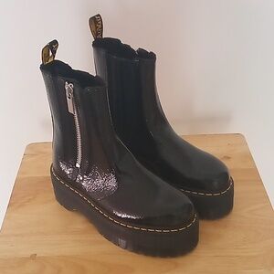 SOLD Dr Martens 2976 Max Distressed Patent Leather Boots